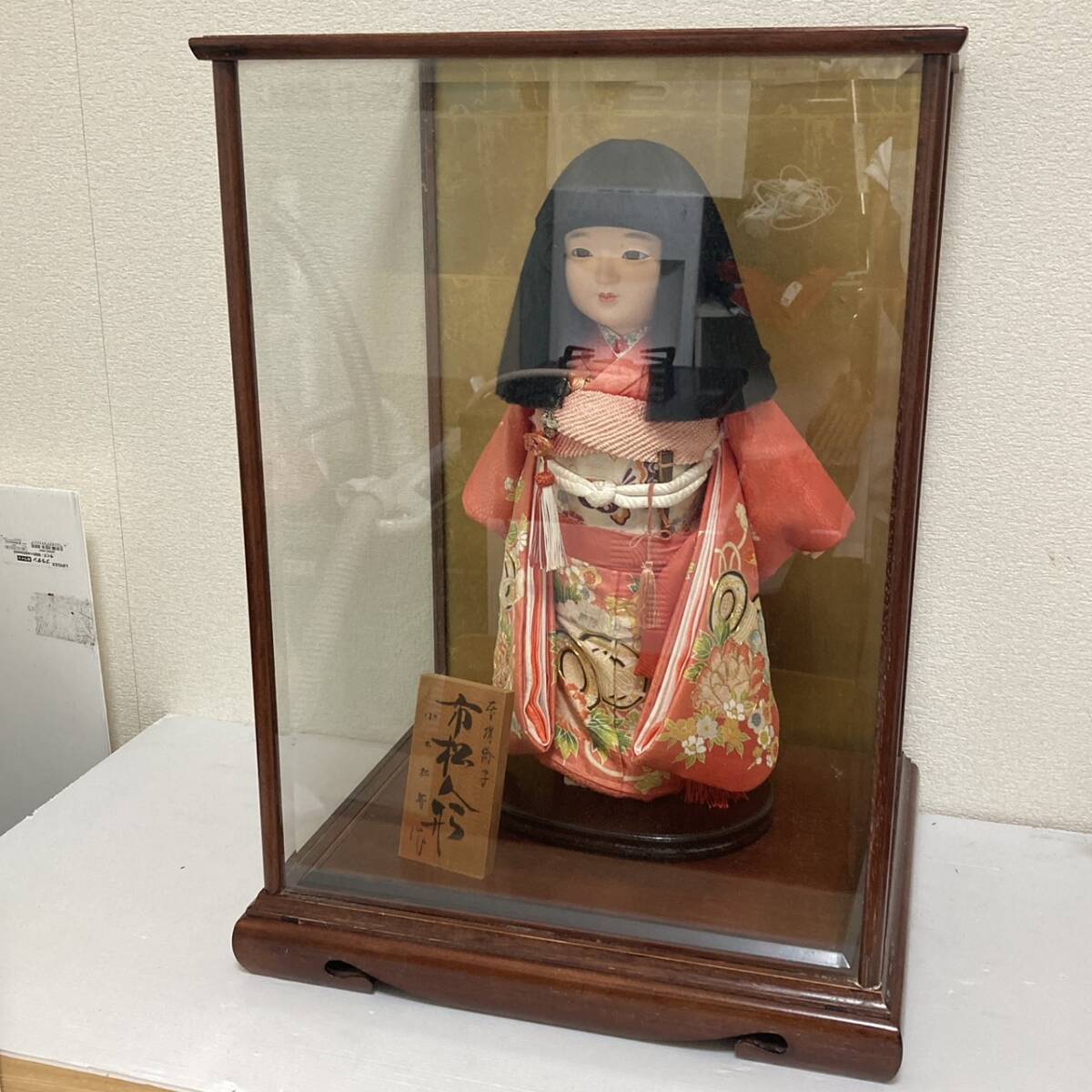 日本人形/ガラスケース入り/汚れアリ