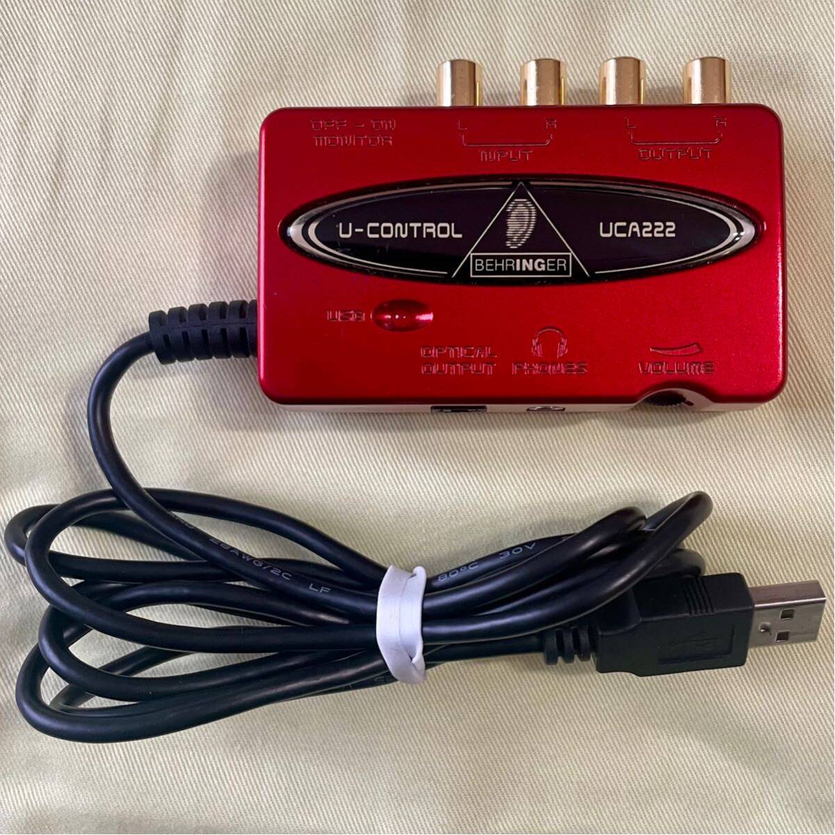 【やや傷や汚れあり】BEHRINGER UCA222 USBオーディオインターフェース ベリンガー 2入力2出力 デジタル出力搭載の落札情報