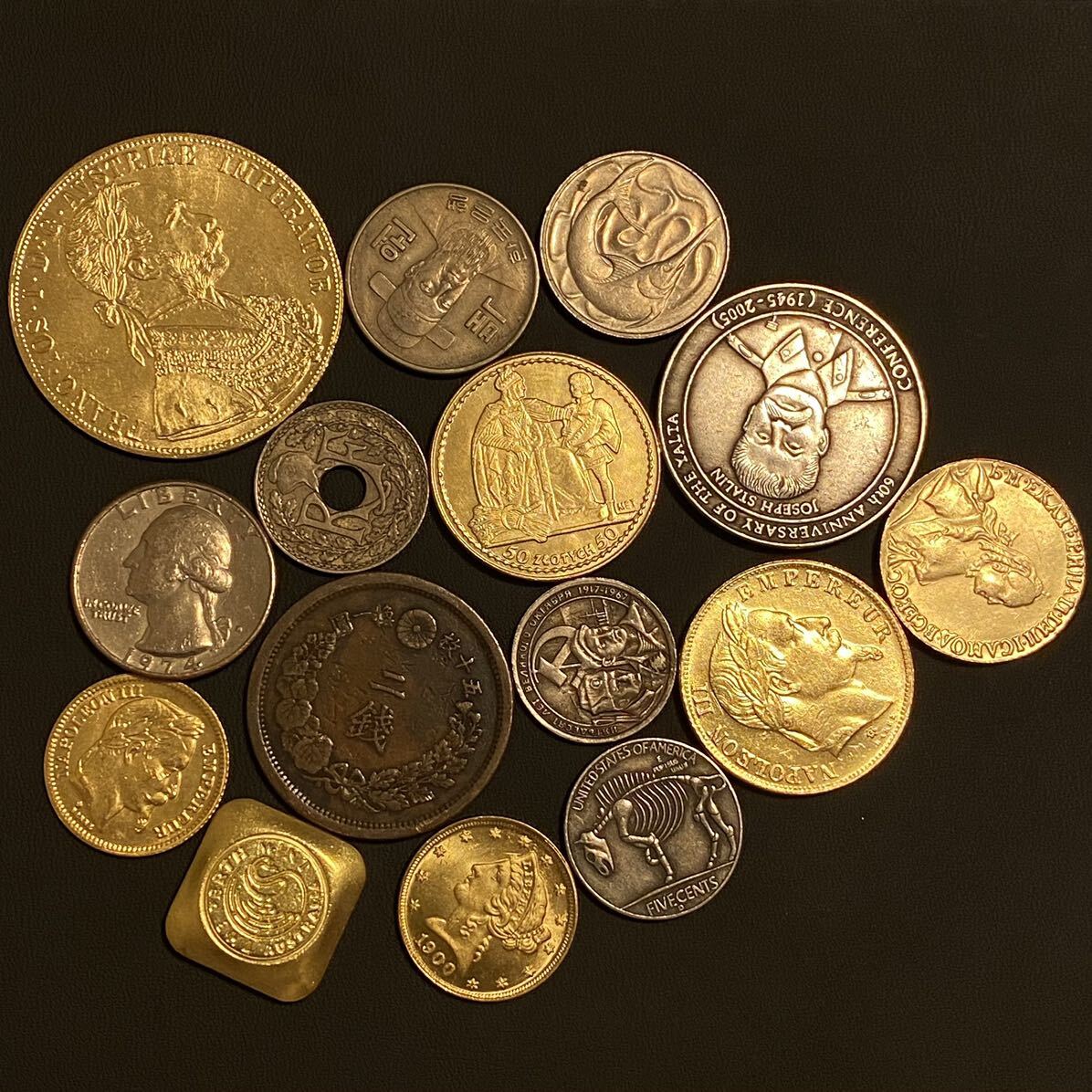 外国 旧貨幣 まとめ売り 傷や汚れあり】海外古銭 外国金貨 銀貨 まとめ売り 約125.89g ヨーロッパ アジアなど コインコレクション  世界の貨幣の落札情報詳細 - Yahoo!オークション落札価格検索 オークフリー コインコレクション 旧貨幣 まとめ