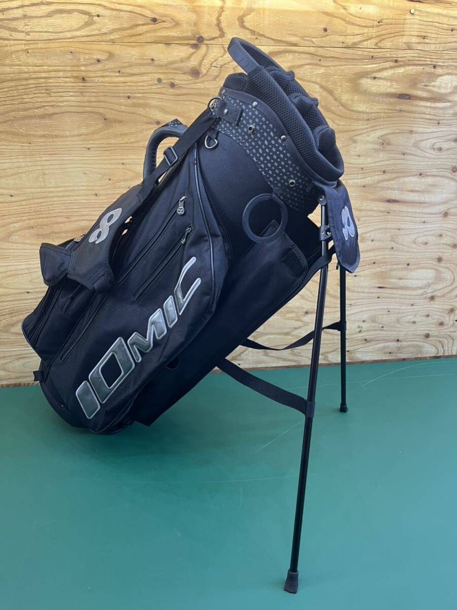 IOMICイオミックキャディバック2023ブラック＆ブルー