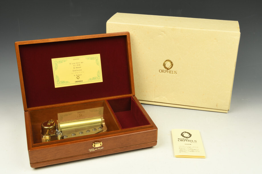ORPHEUS オルゴール　愛の讃歌　エーデルワイス　SANKYO 愛の讃歌 M.Monnot/ エーデルワイス R.Rodgers【MM521D+D04