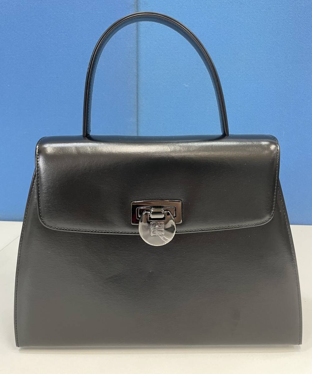 極美品✨ジバンシー ボローディア ハンドバッグ レザー フォーマル ブラック GIVENCHY ジバンシイ ハンドバッグ ボローディア ブラック