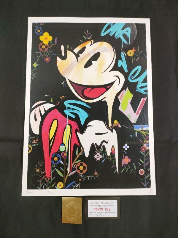 【美品】アンディ・ウォーホル☆ミッキーマウス☆リトグラフ 新品】アンディウォーホル リトグラフ ミッキーマウス 79/100