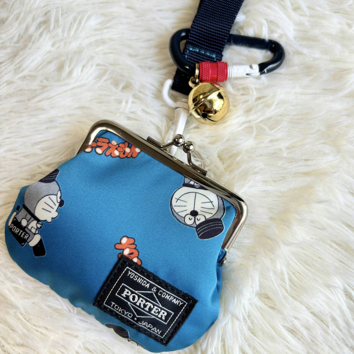 ドラえもん×PORTER コラボ がま口財布 +ストラップ・鈴付き