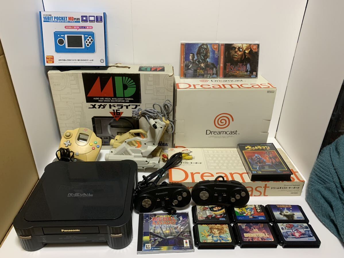 Dreamcast本体…＆付属品 動作確認済】GDEMU 静音ファン搭載ドリームキャスト本体一式＋SD