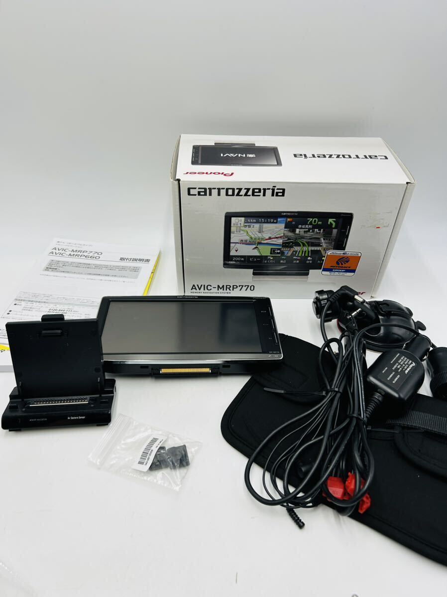 中古 C Pioneerパイオニア 7V型 ポータブルナビゲーション 楽ナビ AVIC
