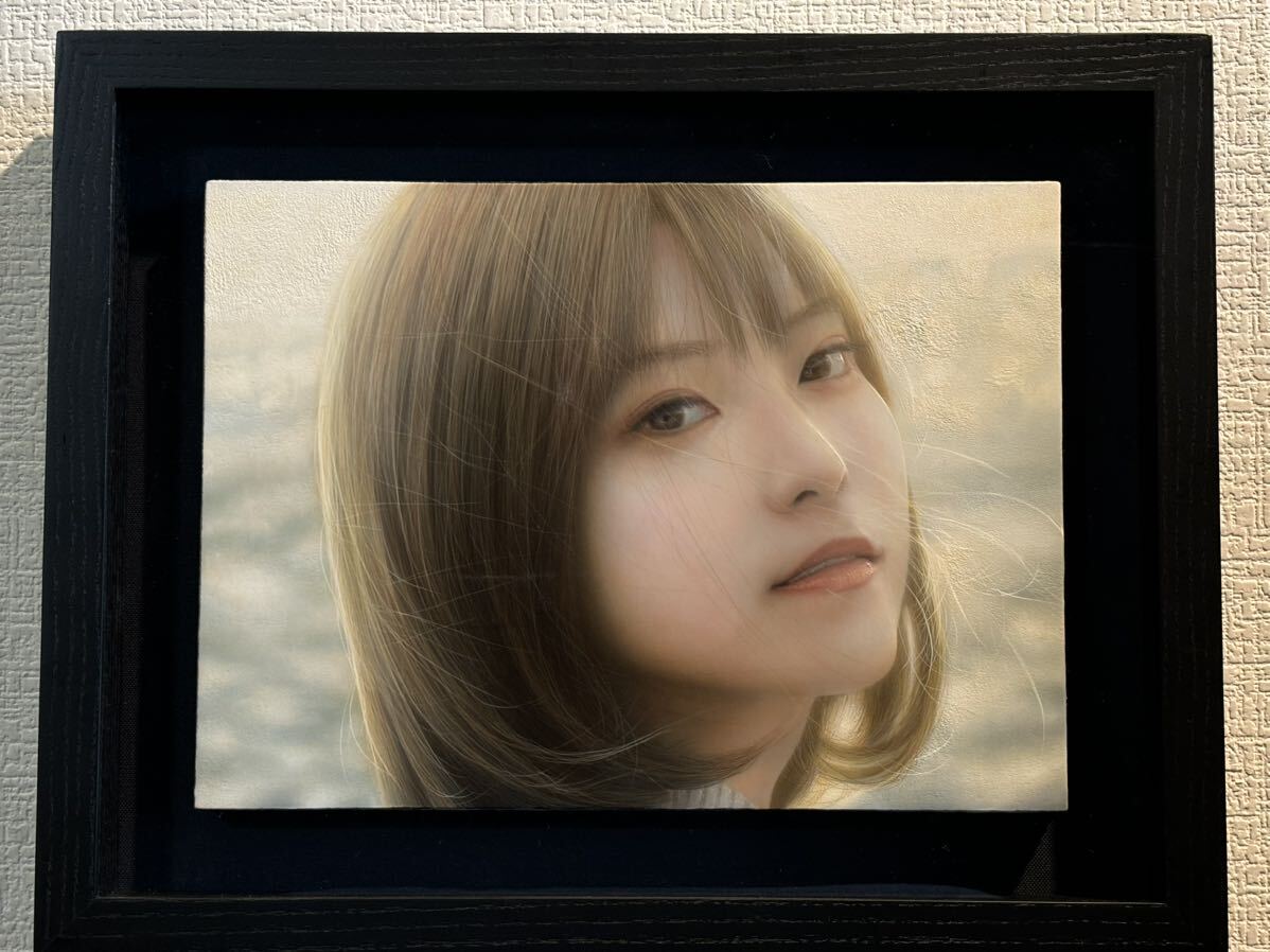 花 三越個展出品作 注目のリアリズム作家 浅村理江 真筆 2023年制作  