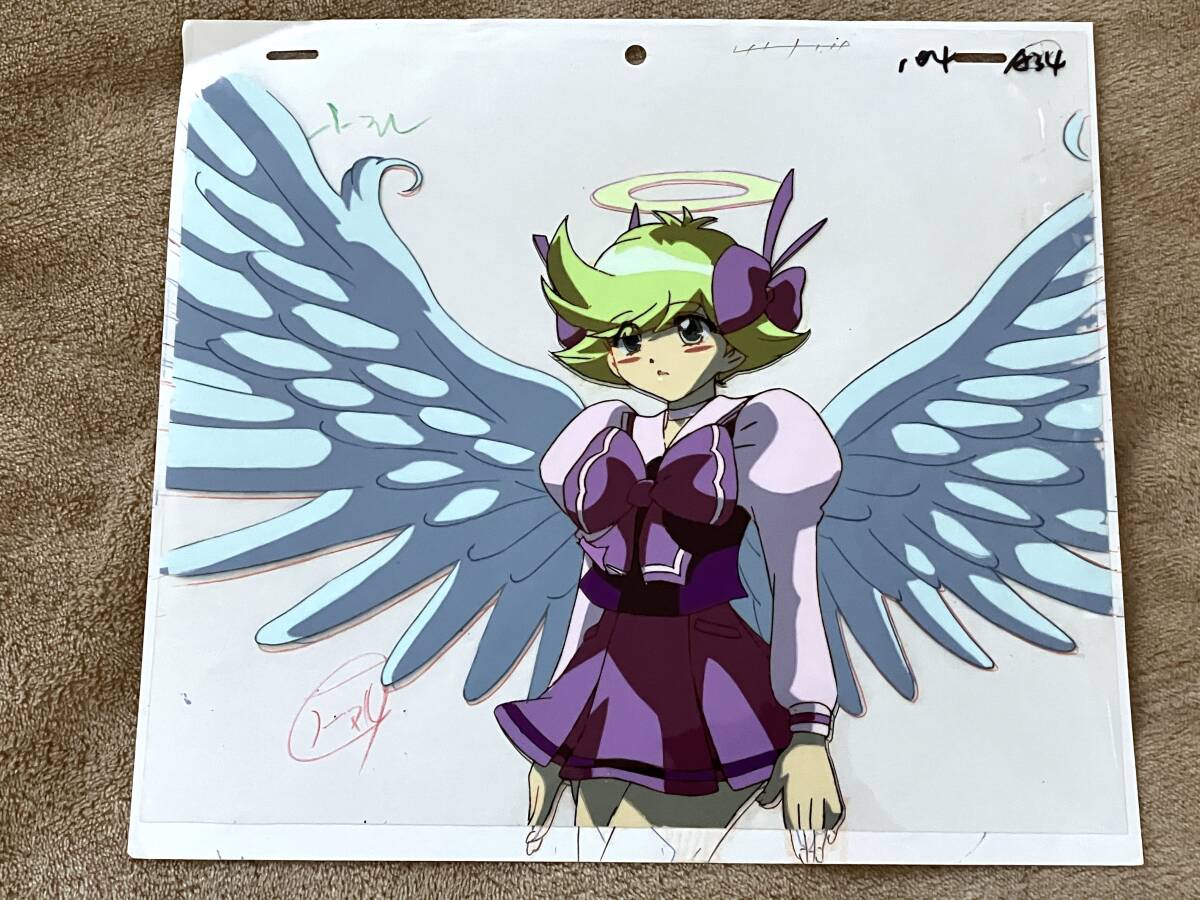 『天使になるもん！』ノエルのセル画&動画 Yahoo!オークション - 天使になるもんっ 直筆 セル画 原画 2枚 ノエル