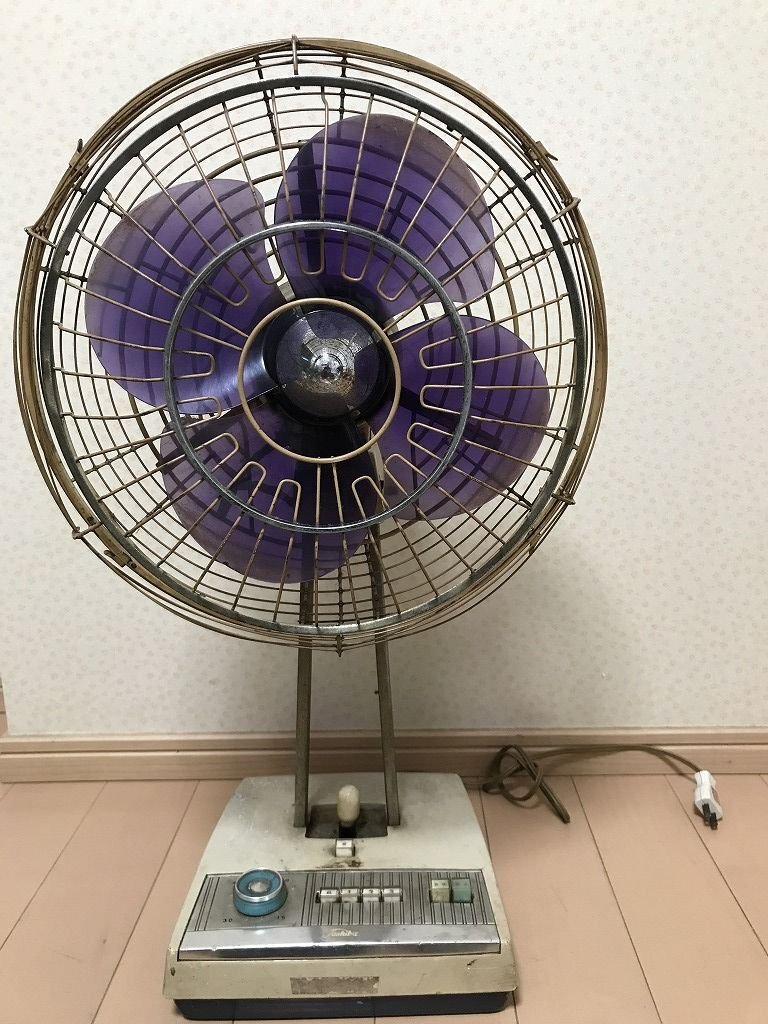 希少　４枚羽　東芝扇風機　パープルファン 希少4枚羽東芝扇風機パープルファン