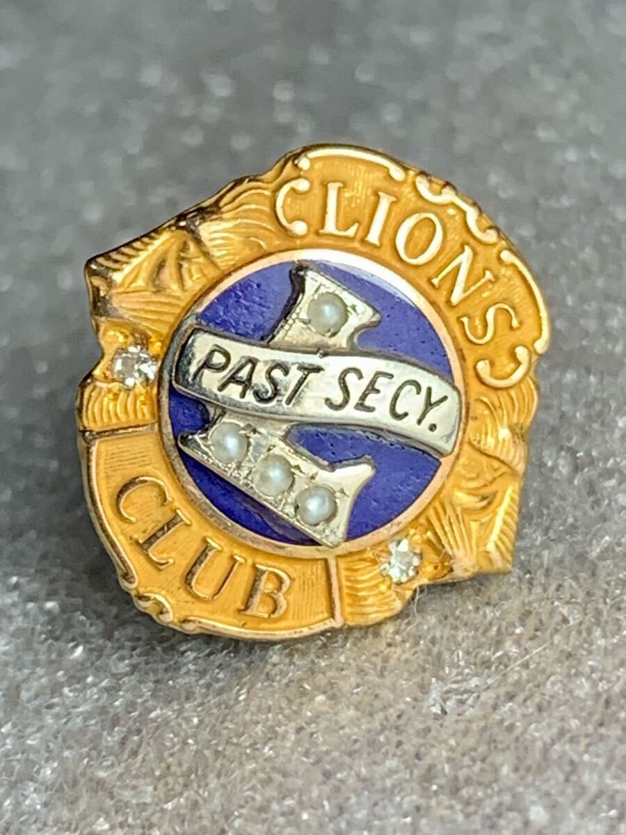 K10 ライオンズクラブ LIONS CLUB ピンバッジ ゴールド