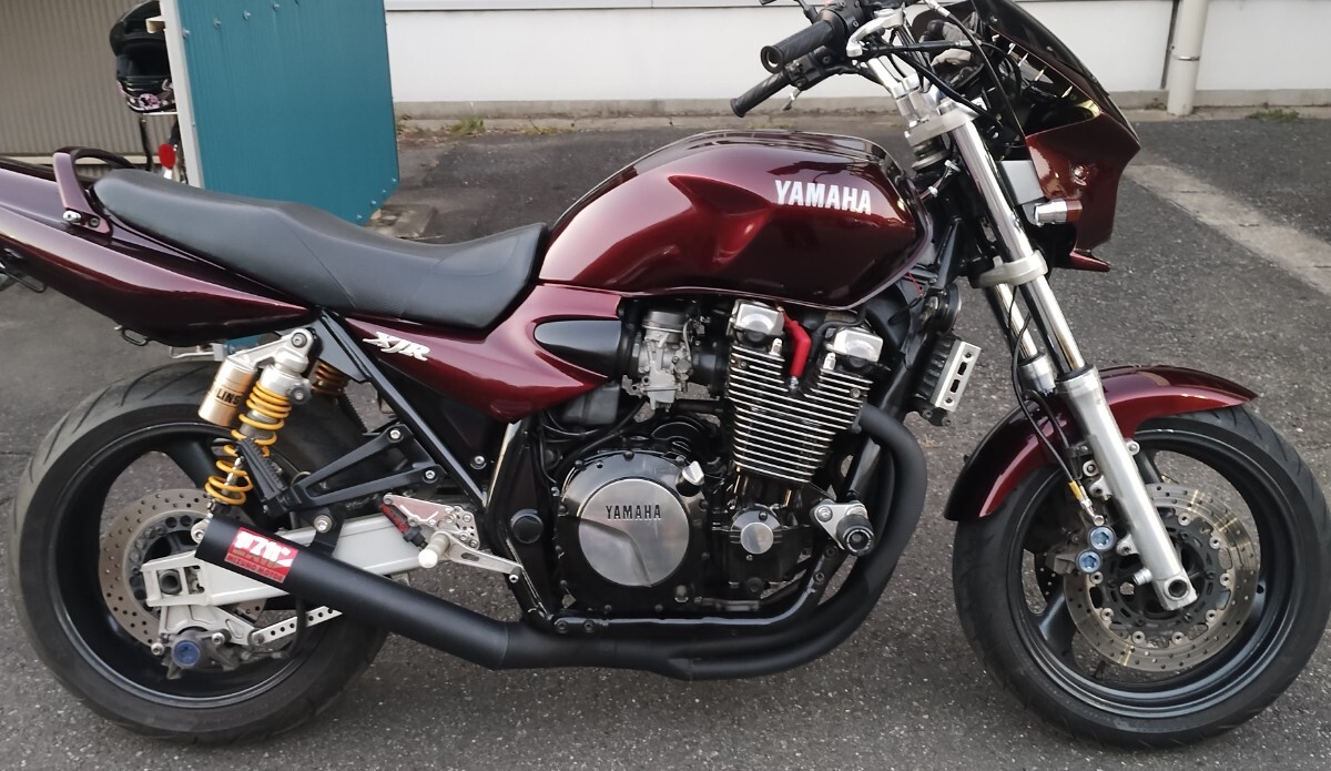 目立った傷や汚れなし】XJR1200 XJR1300 ショート管 集合管 ミズノ