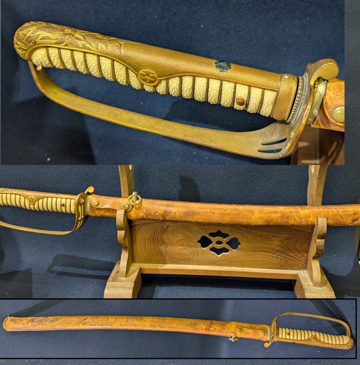 模造刀 白鞘 打刀 三点まとめ 鞘抜き長さ約97cm LD18 模造