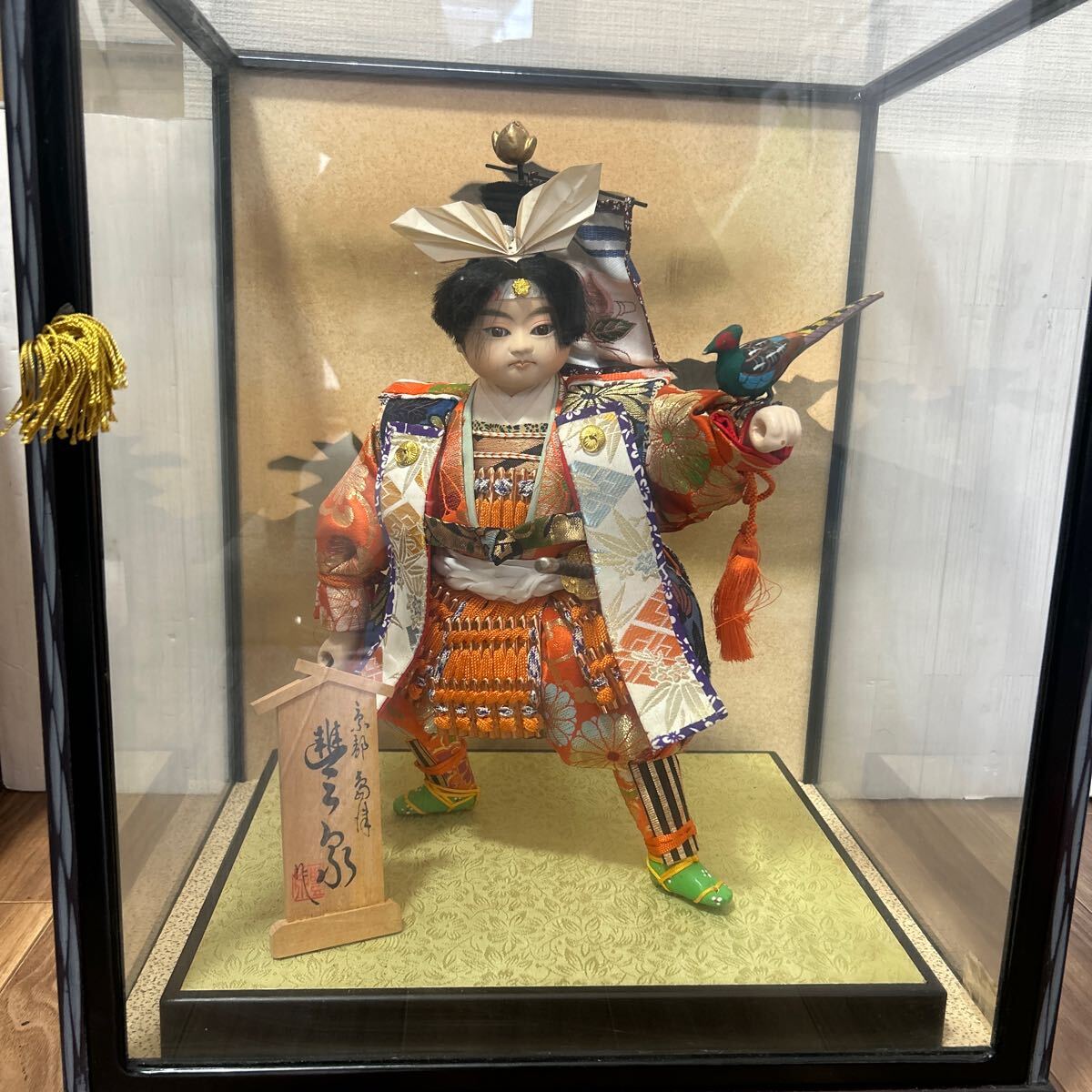 五月人形 特撰 子供武者 狭山 清玉作 10号 赤 箱入り 節句