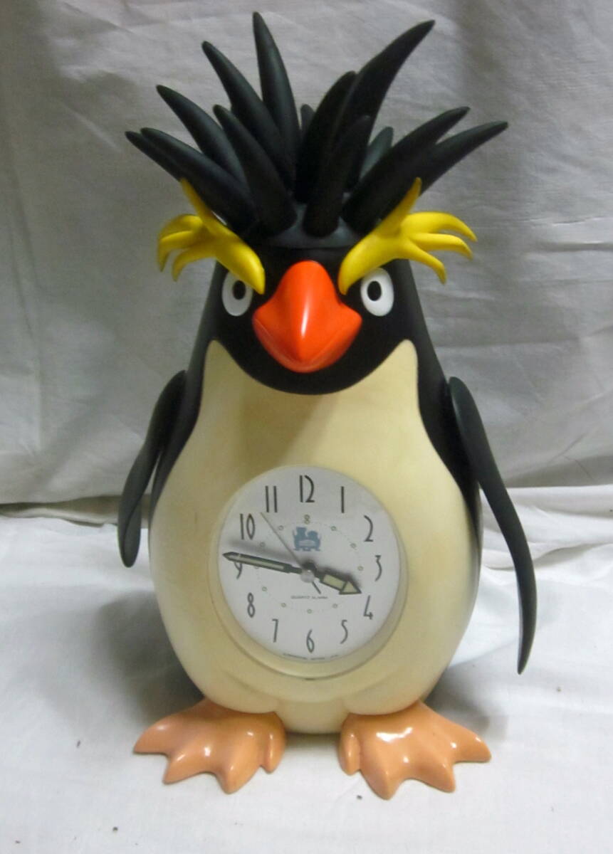 展示品です。】【展示品】 リズム時計 イワトビペンギン おしゃべり