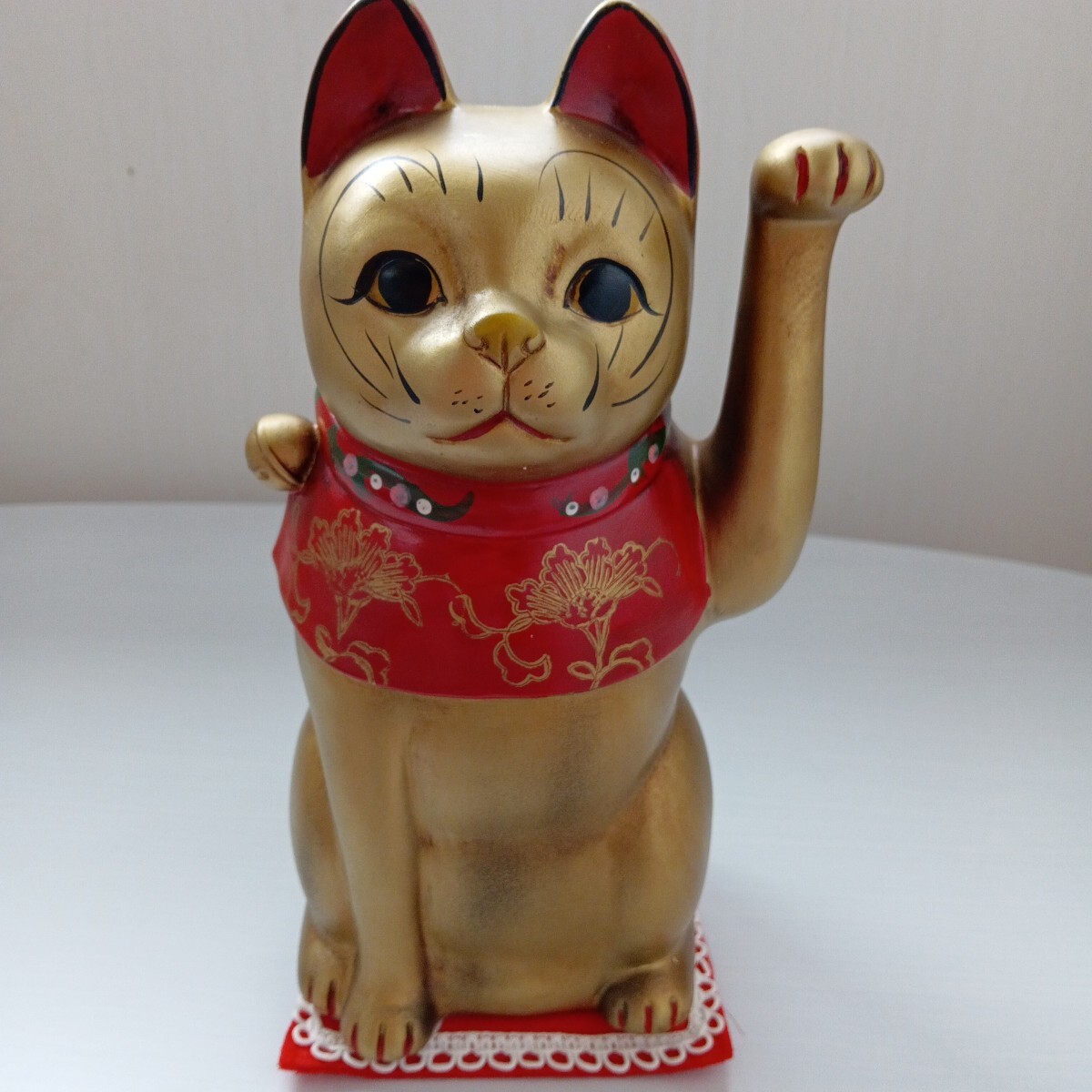 ◇送料込み即決2464◇昭和レトロ 昔の古い大きな招き猫 貯金箱 百万両 