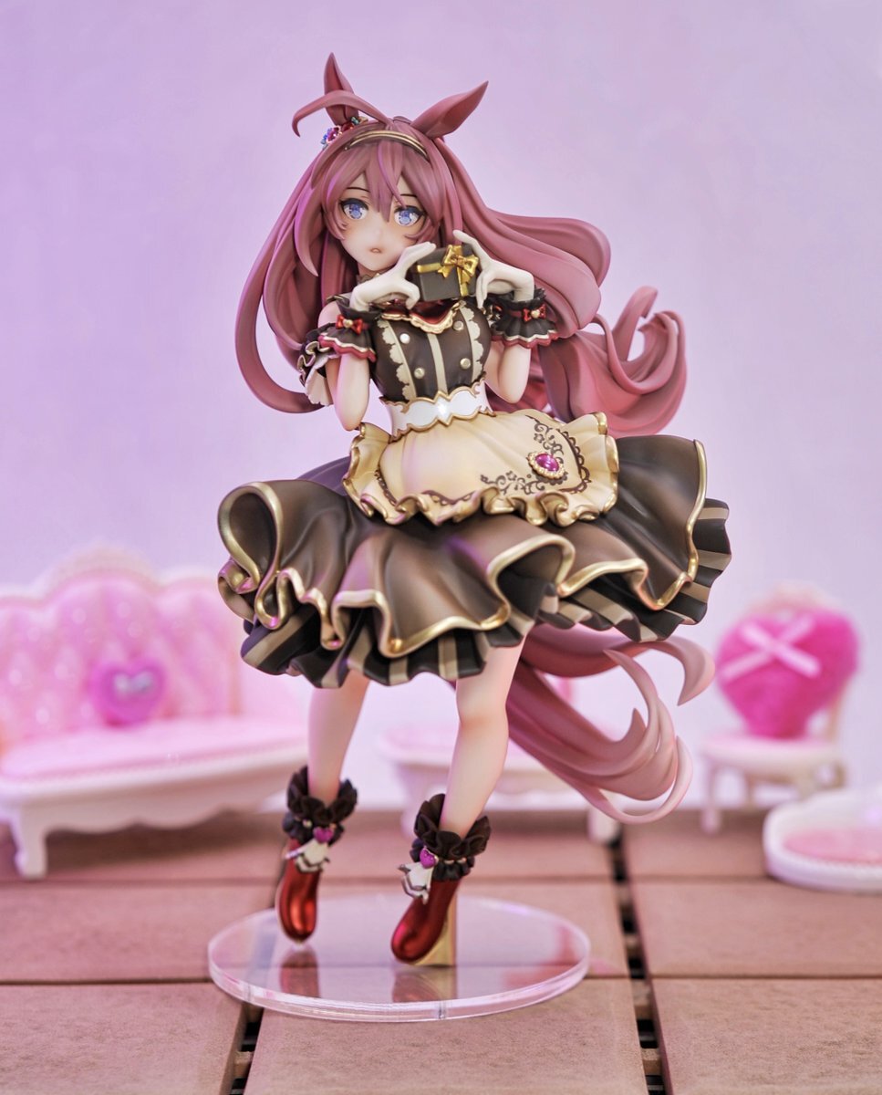 ガレージキット すーぱーぽちゃ子 バレンタイン水着 塗装完成品 キャラグミン 1/8 すーぱーぽちゃ子 バレンタイン水着Ver