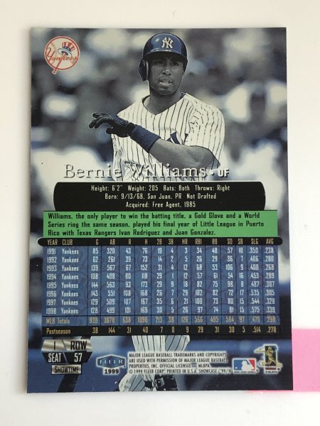 ニューヨーク・ヤンキース バーニー・ウィリアムス フォト 3469J