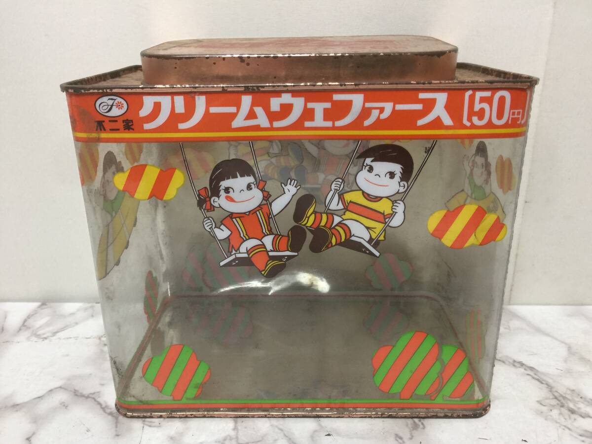 正規 昭和レトロ 不二家 クリームウェファース ぺこちゃん