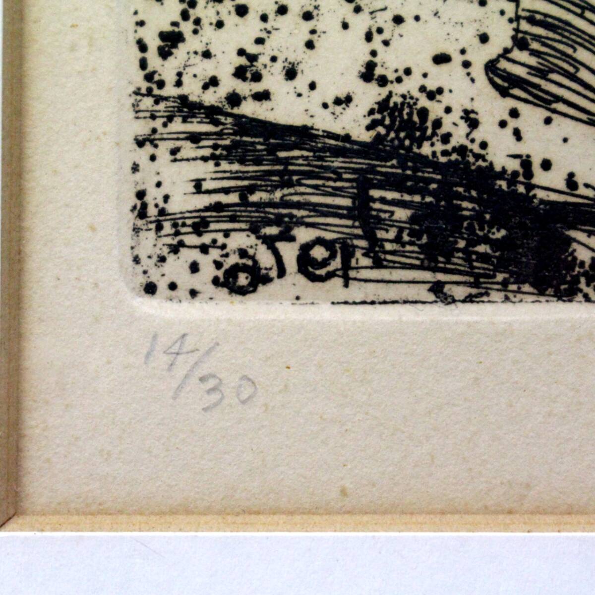 D28-3360[TOM]【真作】銅版画家 山本容子 作品 句 氏家 力 色紙