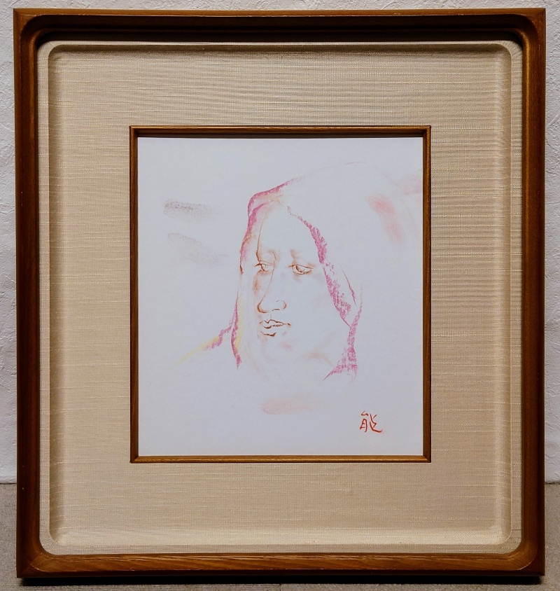 100%新品，2025 【GLC】石本正 「花」 日本画10号 創画会員 物故巨匠