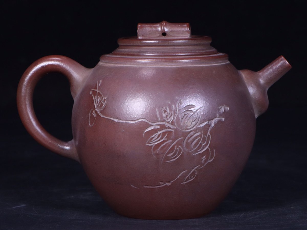 中国朱泥 急須 在銘茶壺 煎茶道具 の落札情報詳細 - Yahoo