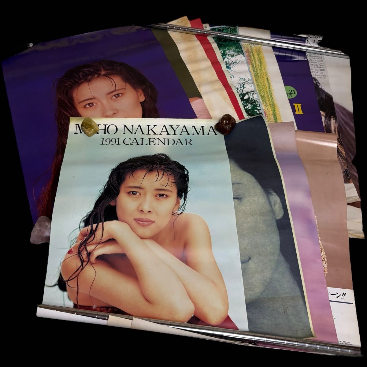 レア!! 中山恵美 ダンロップ CDサイズ 1991年 カレンダー メモ用紙 レア!! 中山恵美 ダンロップ CDサイズ 1991年 カレンダー