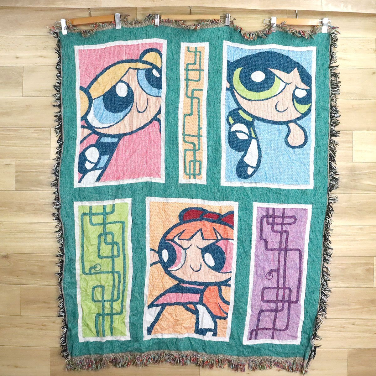 BOKK キャラ ラグ タペストリー 古着 パワーパフガールズ アニメ