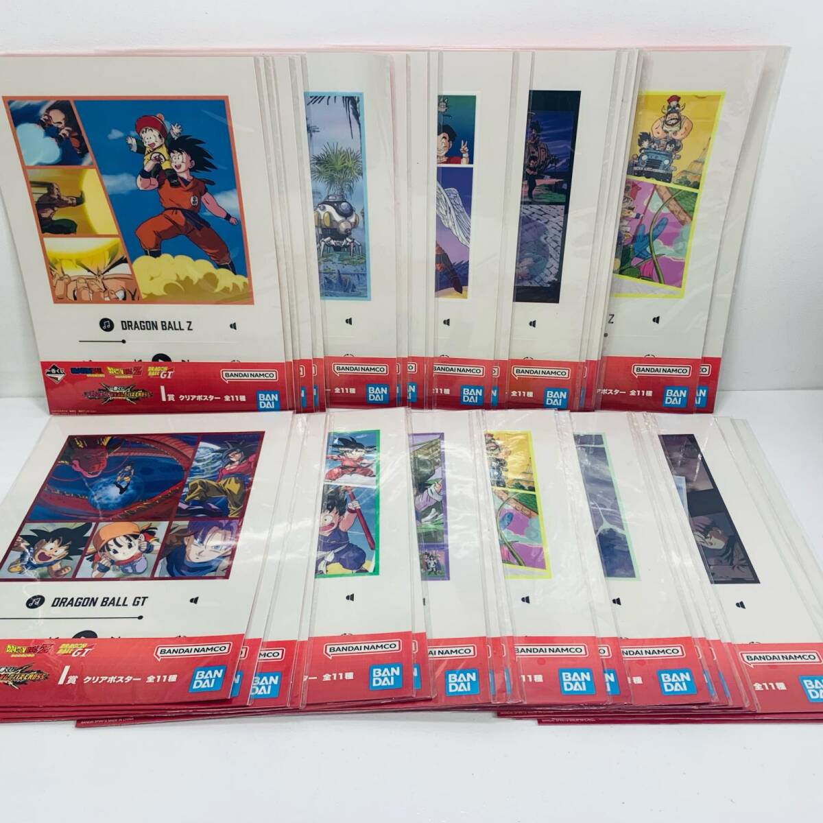 【飾磨】a ￥1スタ! ドラゴンボール・ドラゴンボールZ・ドラゴンボールGT　一番くじ クリアポスター/ビジュアルシートなど 3kg相当！40枚〜の3番目の画像