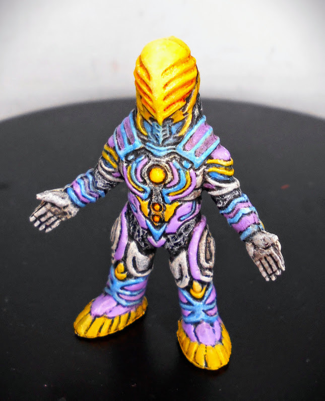 ウルトラ怪獣ソフビ サドラ デットン 改造リペイント完成品の落札情報