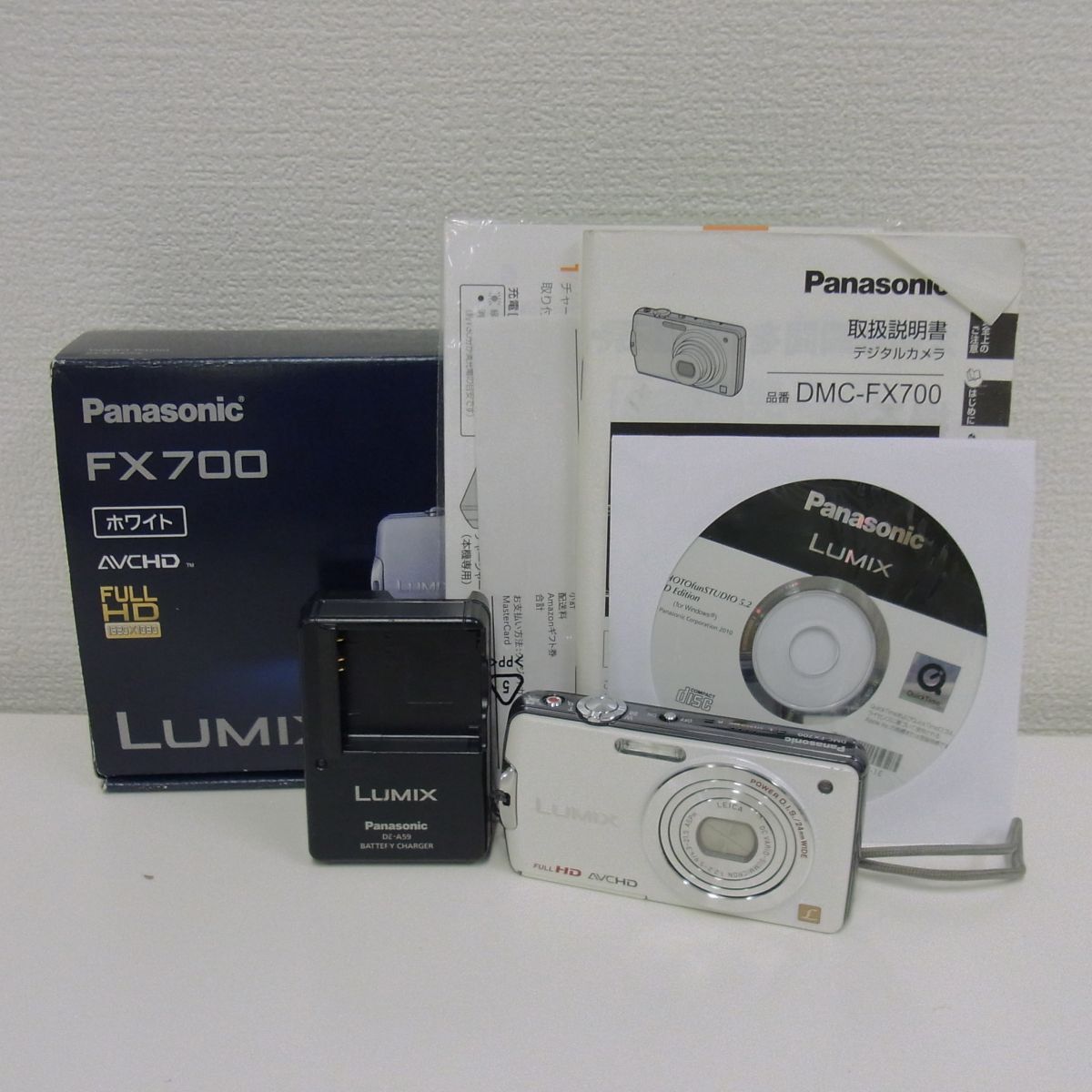 【傷や汚れあり】D147-X1C-788 Panasonic パナソニック LUMIX ルミックス DMC-FX700 コンパクトデジタル ...