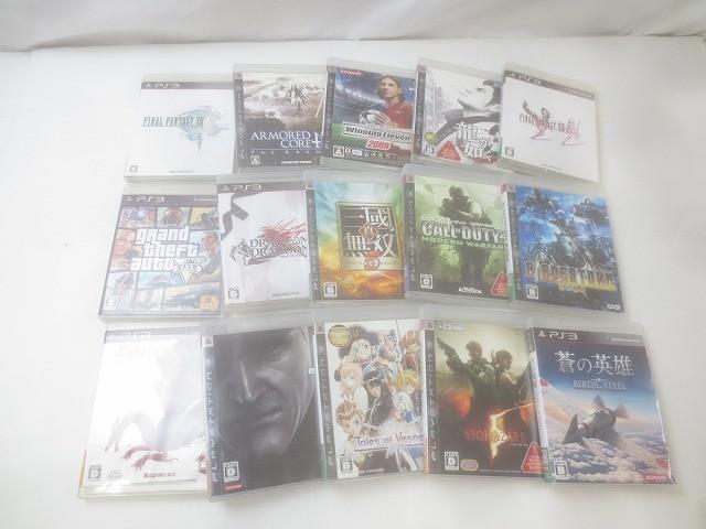 中古品 ゲーム プレイステーション3 PS3ソフト 15点 ファイナルファンタジー XIII バイオハザード 5 等 グッズセットの1番目の画像