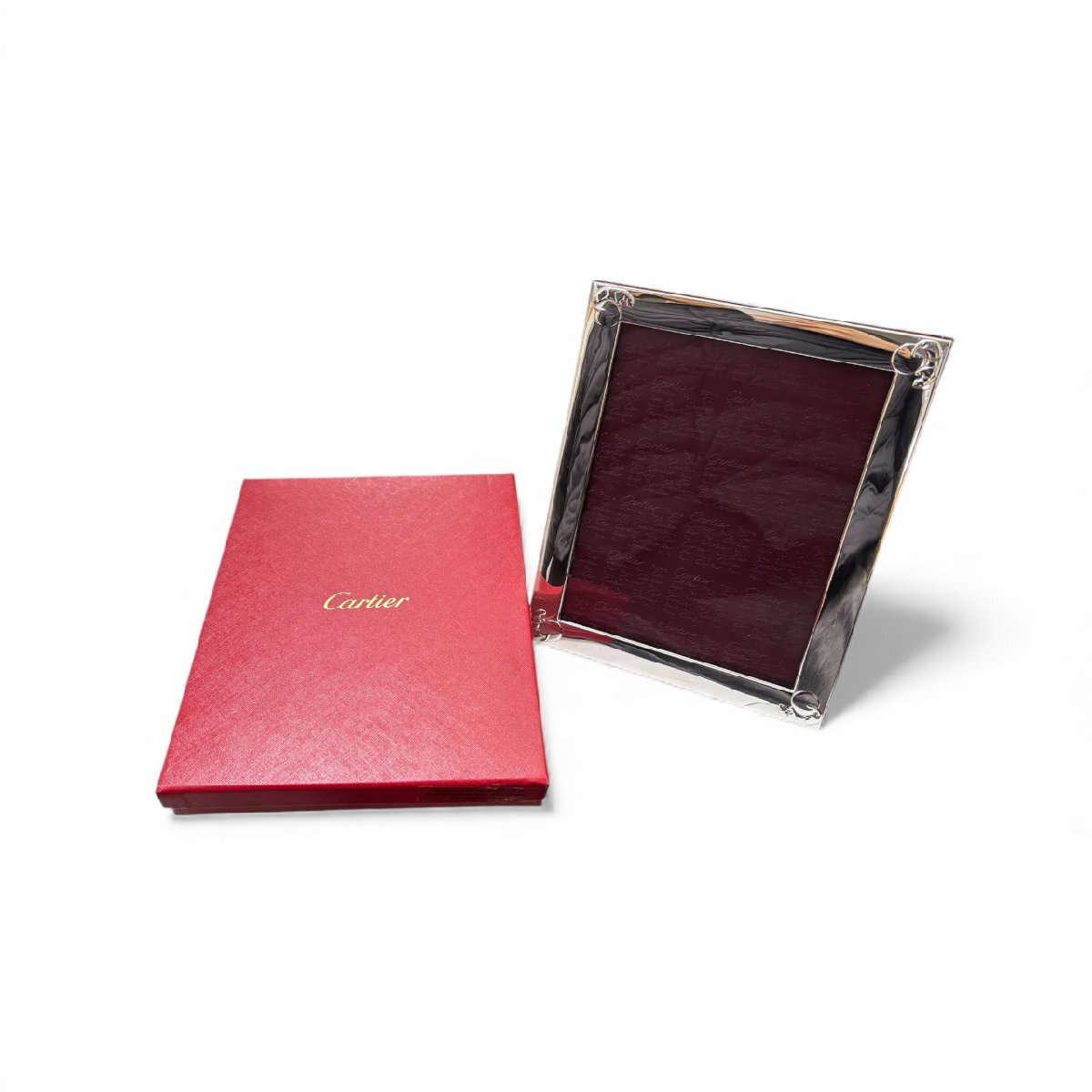 Cartier カルティエ　写真立て　フォトフレーム　(非売品・ノベルティ) 希少・非売品】Cartier カルティエ フォトフレーム 正規付属品完備