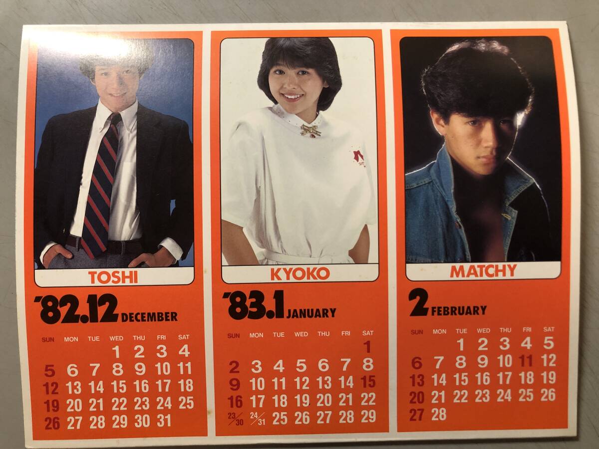 中古】浜田朱里 1983年 カレンダー 7枚綴り ポスターの落札情報詳細