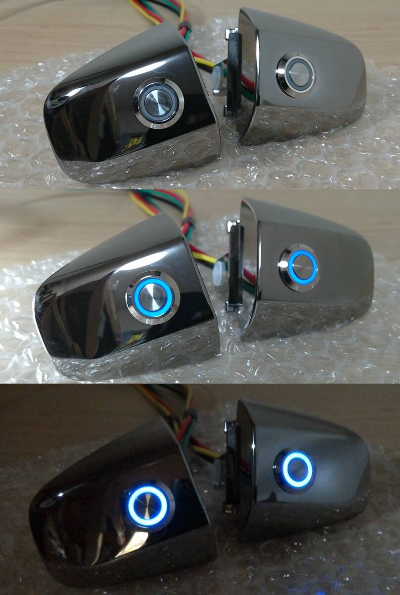 LED・ドアハンドル色選択可 加工済ポチガー スライドドアワンタッチ