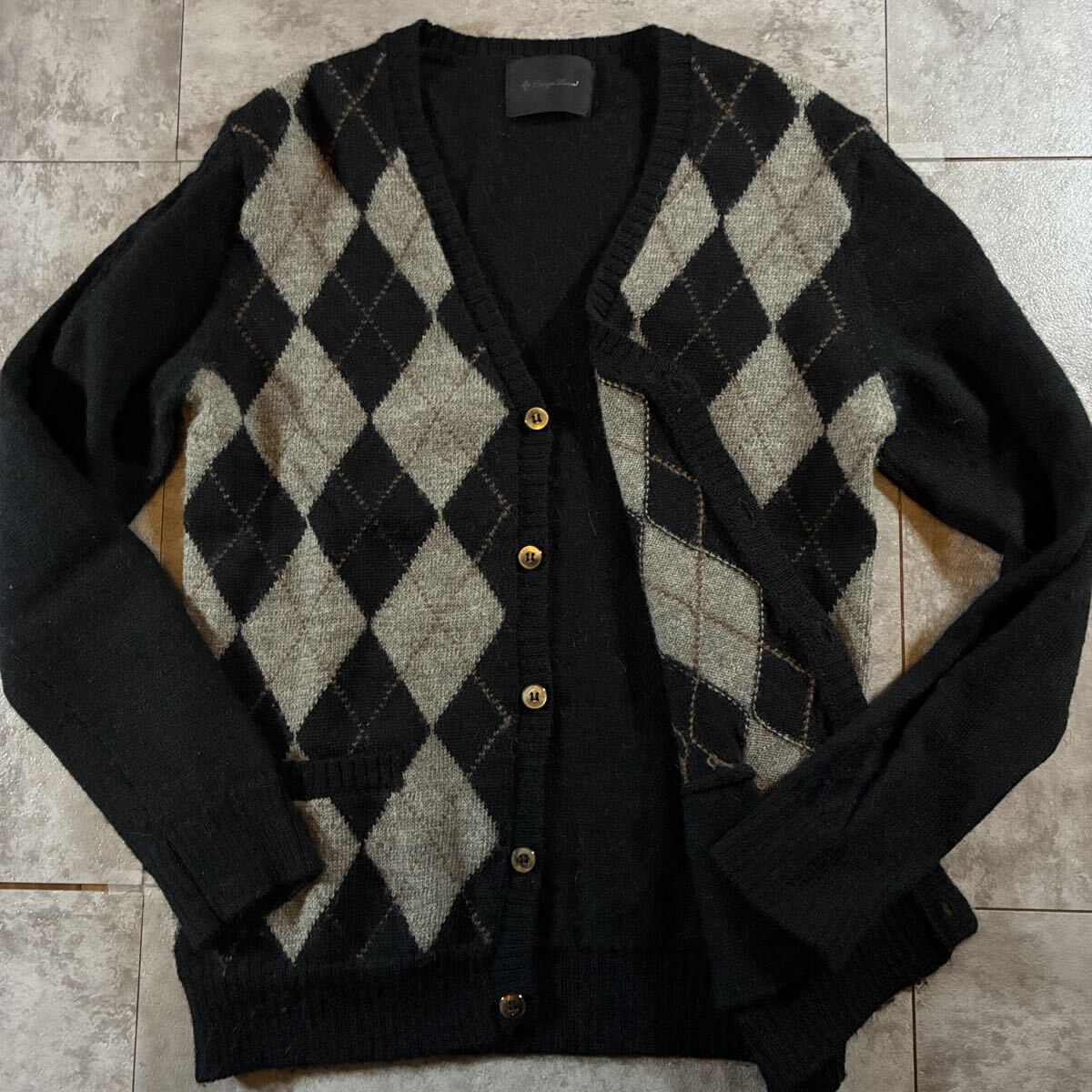 2015AW[ラウンジリザード] コーティング ノーカラーGジャン☆デニム 