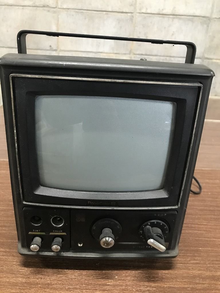 1970年代☆PanaColor 20 テレビ アンティーク☆40年前のテレビの落札