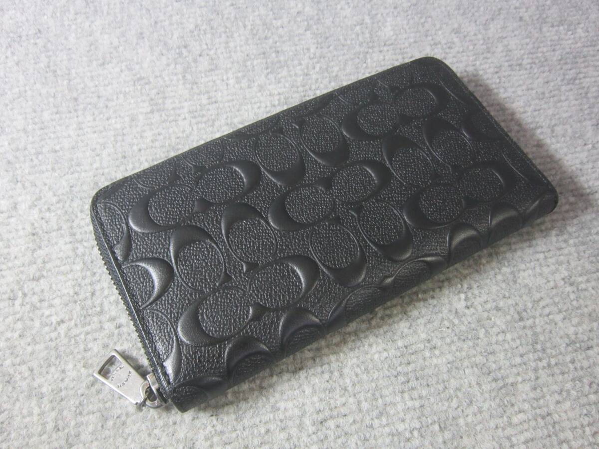 中古】コーチ COACH 財布 長財布 エナメル（レザー） 白 F54805 