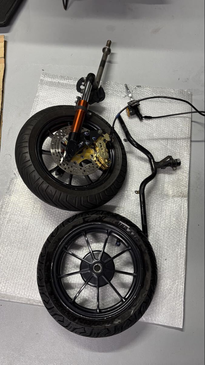 アドレスV125Sに使用していた キタコ製 12インチホイル 前後 中古品の