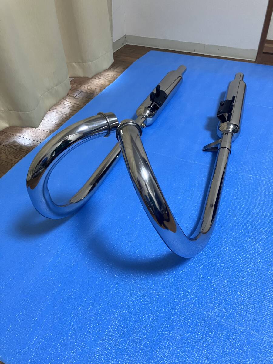 新品】新品!SR400/500.キジマ.キャプトンマフラー.スリップオン