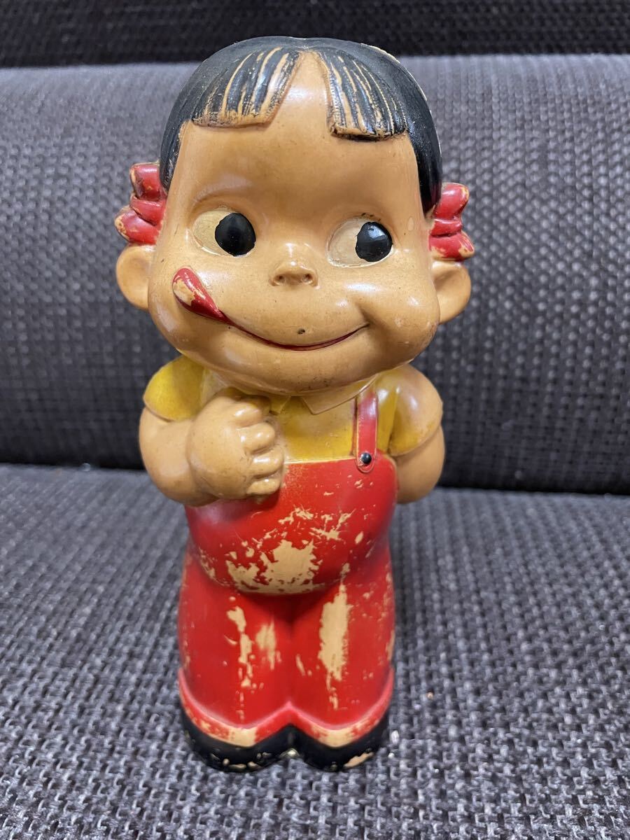中古】古い セルロイド ペコちゃん人形 不二家 ペコちゃん 首振り人形