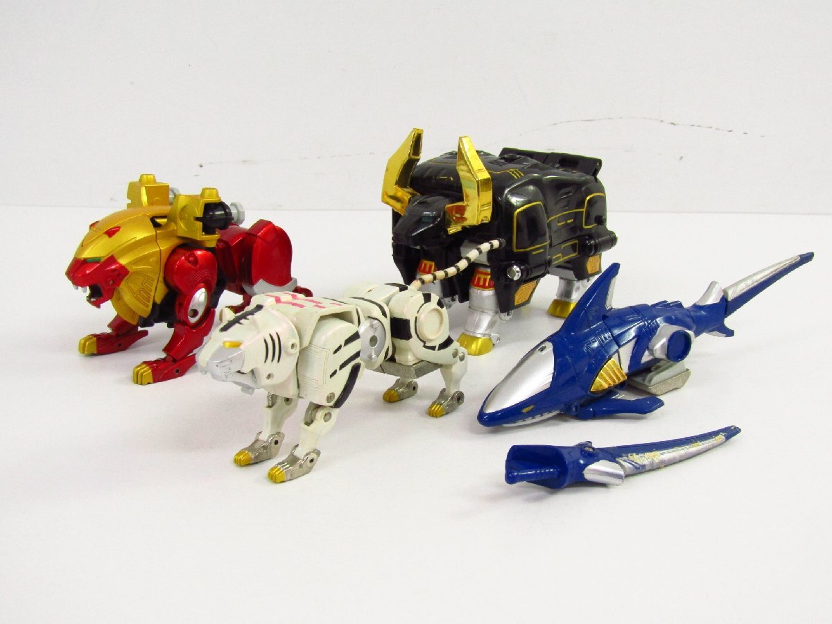 当時物 バンダイ 戦隊セット「ガオイエロー＆ガオイーグル」「ガオ 