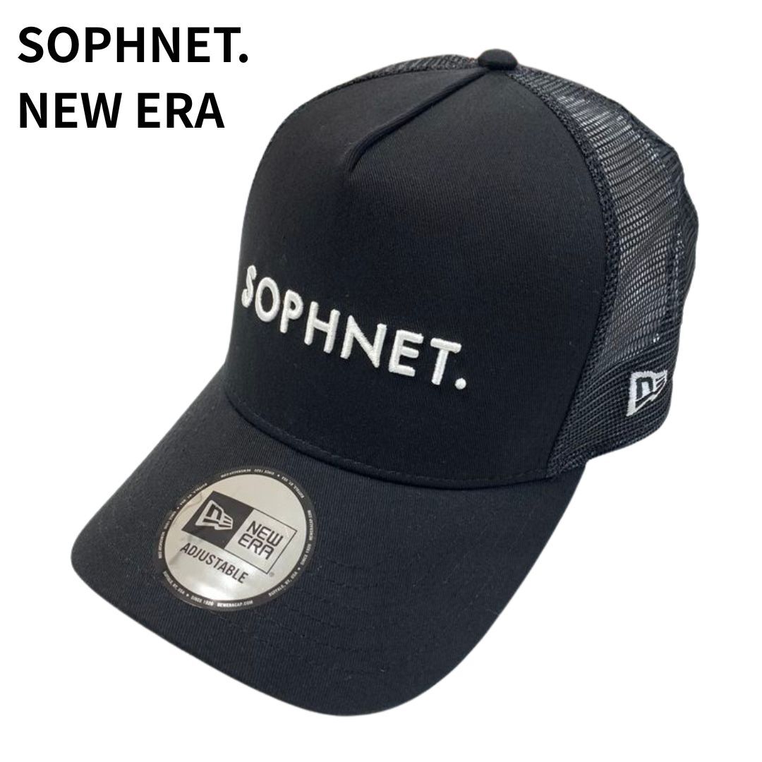 美品 18AW SOPHNET.ソフネット×NEW ERAニューエラ MESH CAP メッシュ