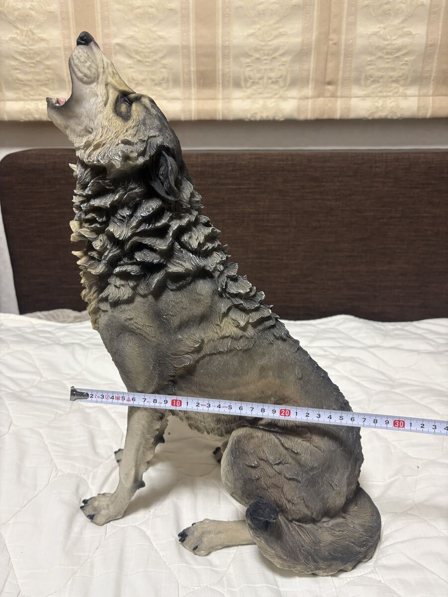 新品】遠吠え オオカミ 狼 ウルフ オブジェ 像の落札情報詳細 - Yahoo