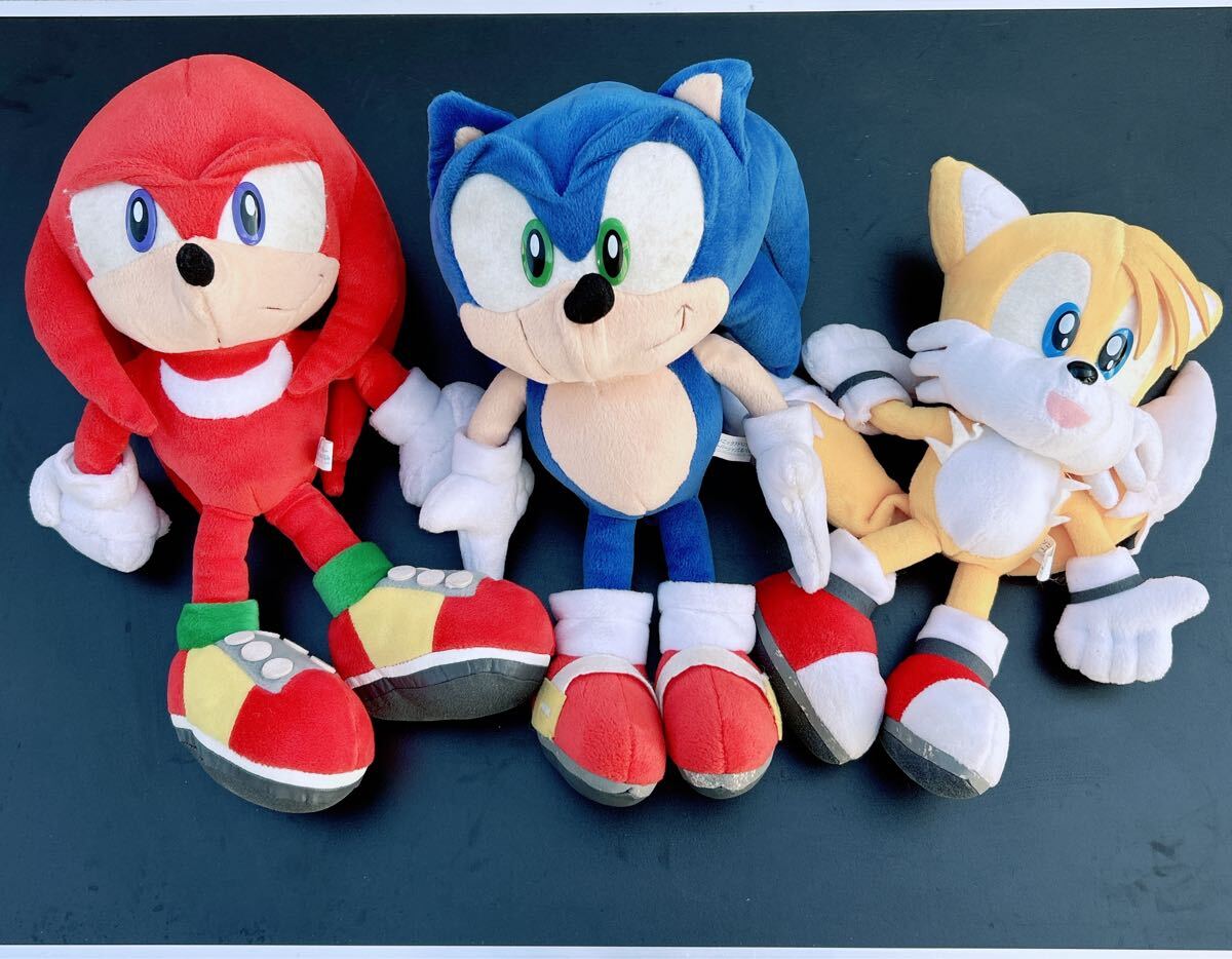 美品*ソニック シルバー ザ ヘッジホッグ SONIC ぬいぐるみ セガ SEGA