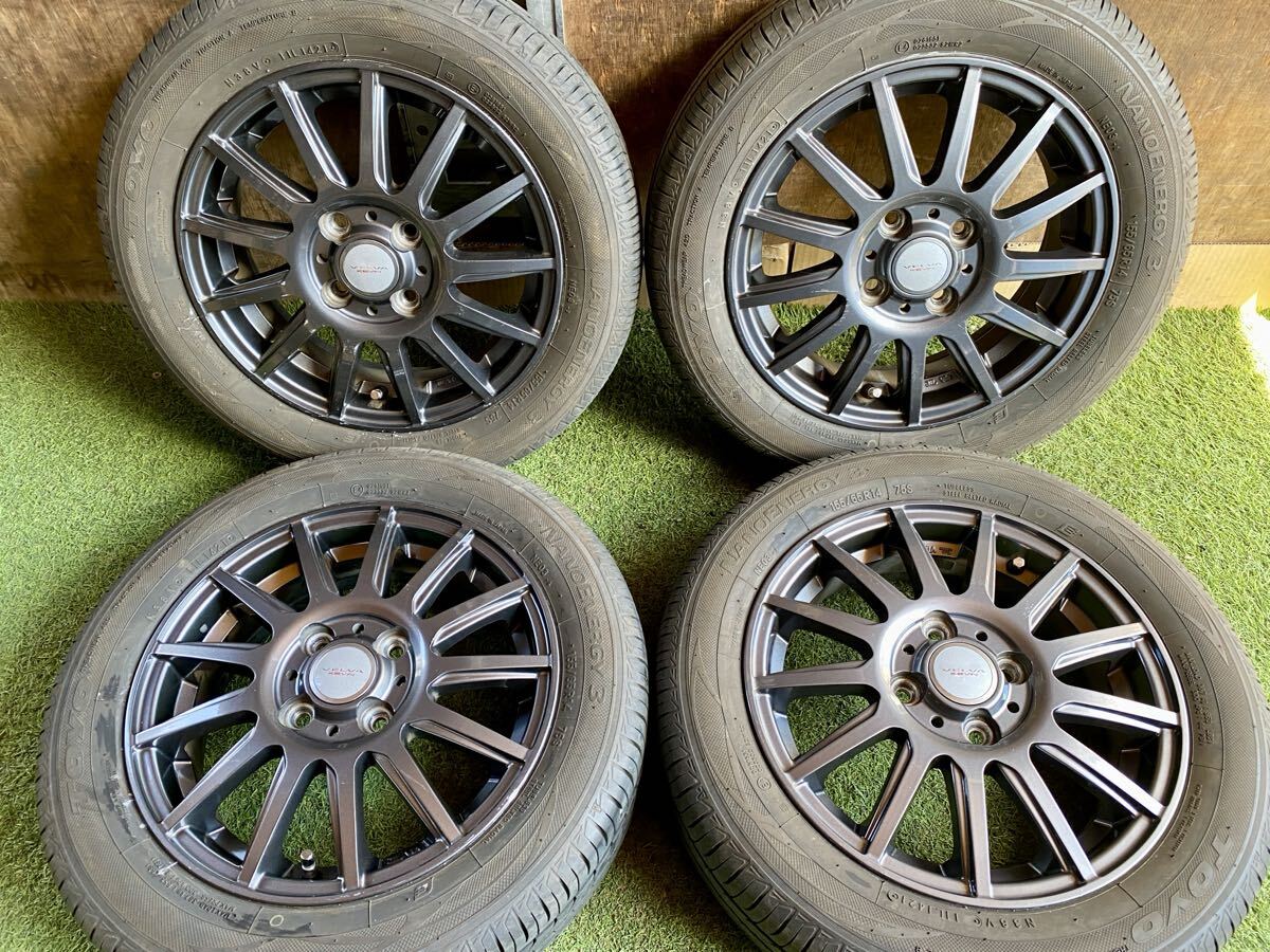 深リム 165/45R16 7J 195/45R16 8J 溝約7mm P.C.D100mm114.3mm 4穴 4