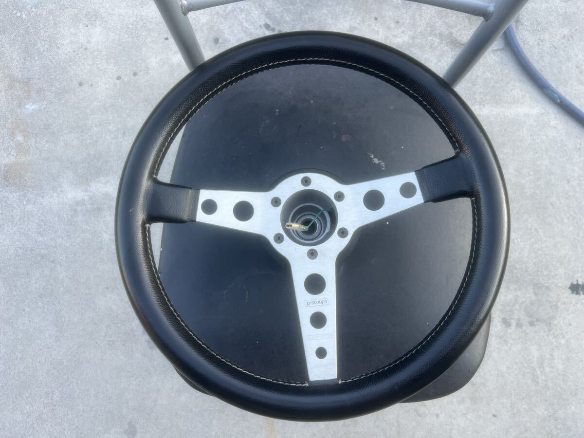 美品 モモ ステアリング プロトティーポ TRD momo ハンドル prototipo