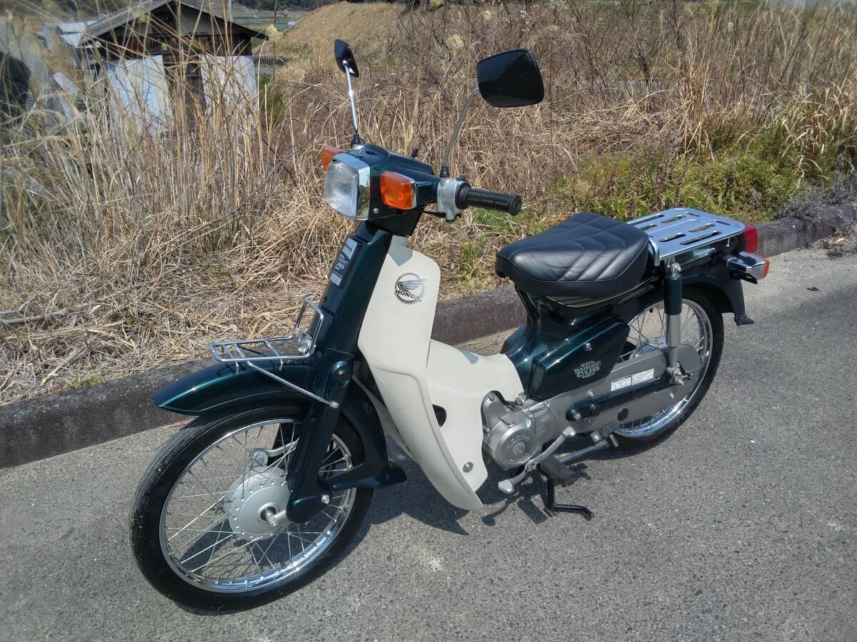 中古】☆実動 ホンダ スーパーカブ90 DX セル付 グリーン HA02の 
