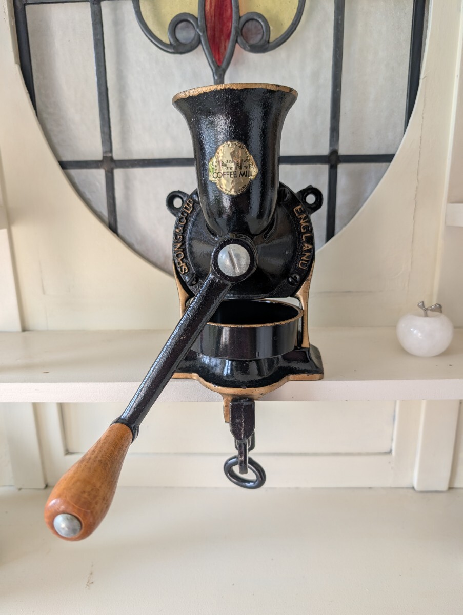 中古】▽【動作品】昭和レトロ THE Lucky 360 No.8379 COFFEE GRINDER 