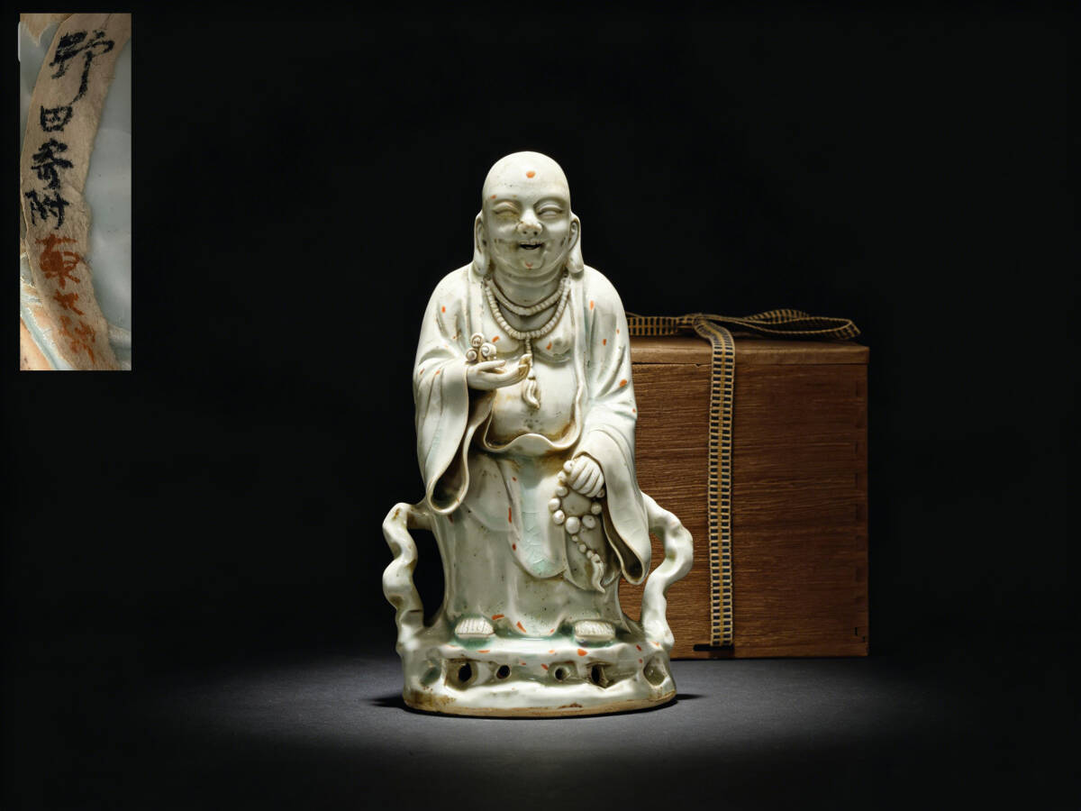 中古】中国美術 小野守鳳筆 浮世絵 春画 七福神戯曲図 絹本 共箱 肉筆