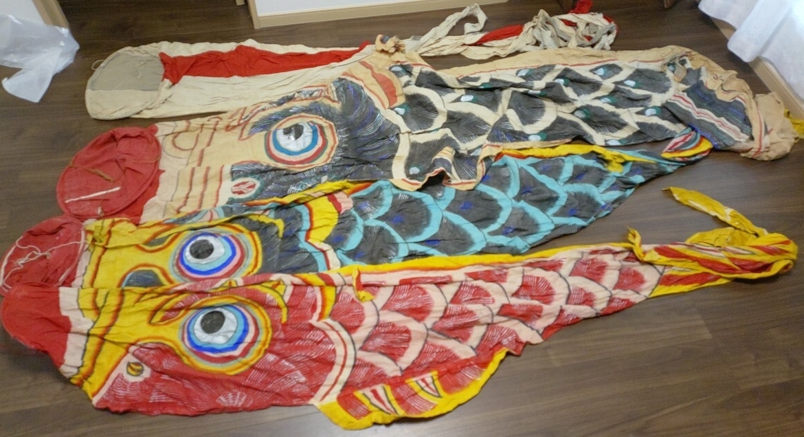 傷や汚れあり】鯉幟 黒 金太郎 こいのぼり 節句飾り 鯉のぼり 子どもの